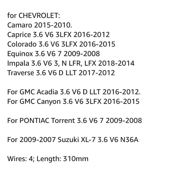 O2 Sensor Buick Cadillac Chevy GMC  OE# 5855395,250-24773,0258006938, 2005-2018 - Picture 9 of 10